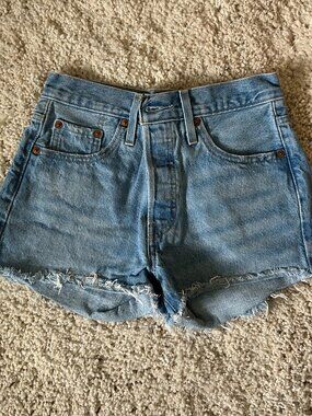Levi's Blue Denim Jean Shorts